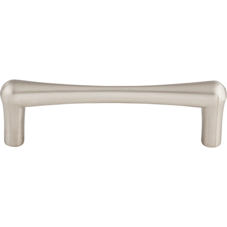 Top Knobs TK763BSN: 3-3/4" cc Brookline Round Bar Cabinet Pull - Brushed Satin Nickel