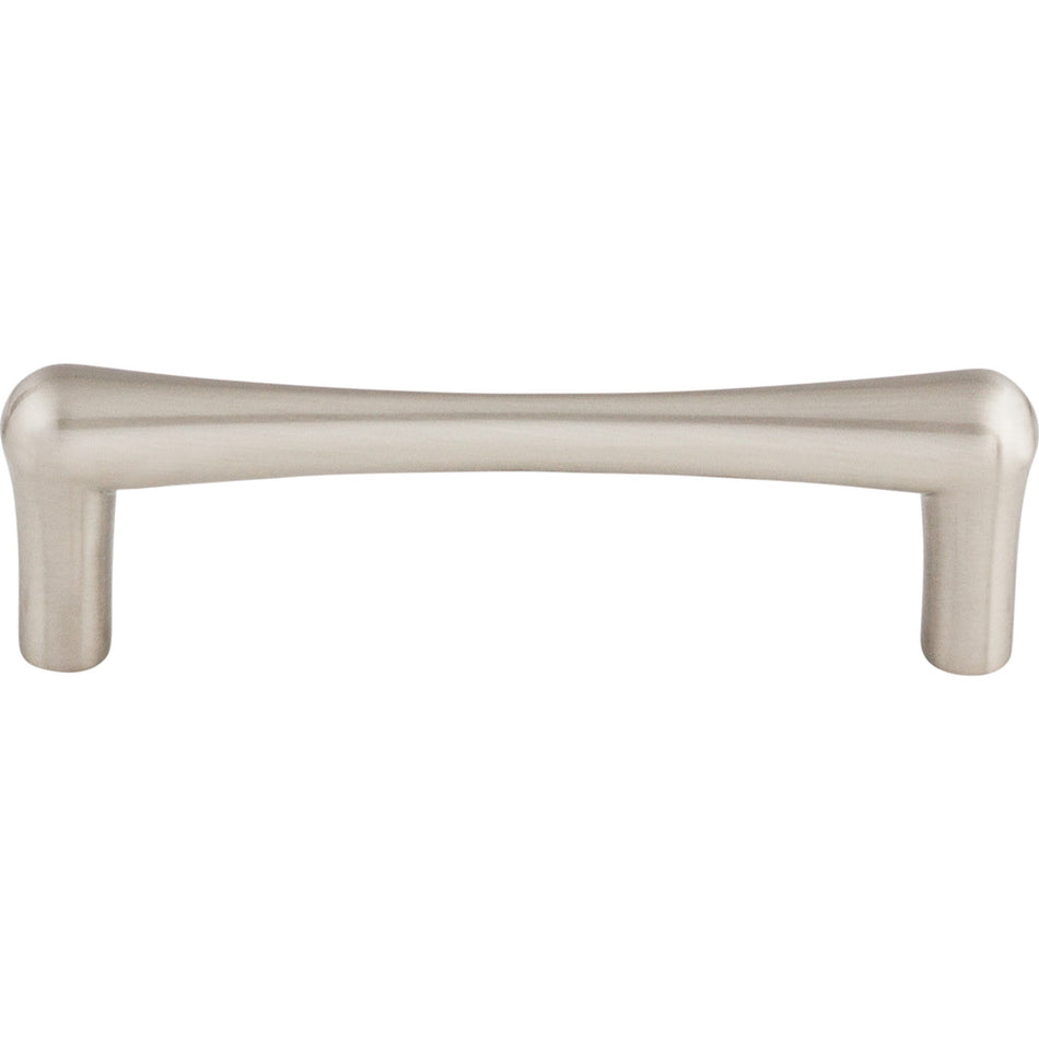 Top Knobs TK763BSN: 3-3/4" cc Brookline Round Bar Cabinet Pull - Brushed Satin Nickel