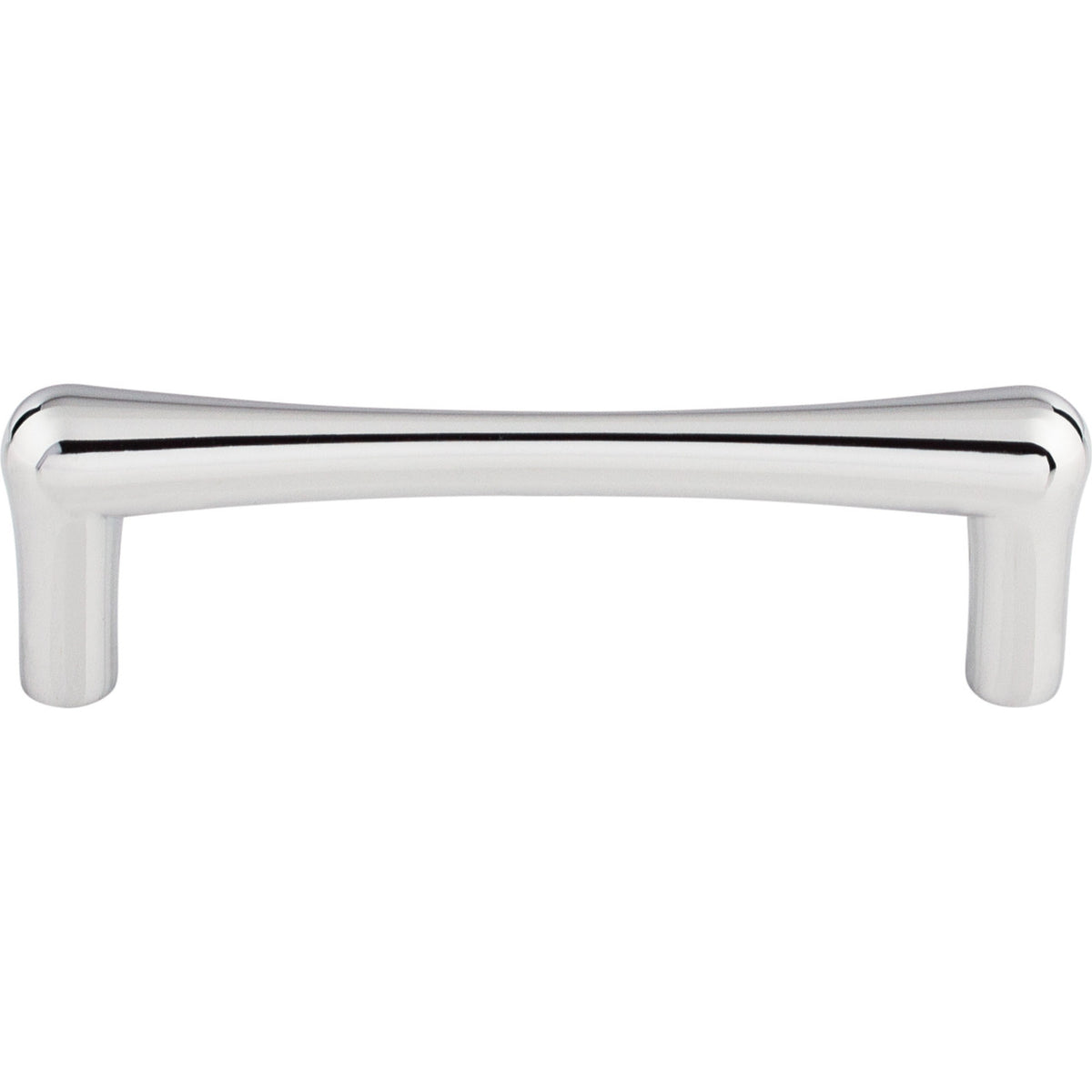 Top Knobs TK763PC: 3-3/4" cc Brookline Round Bar Cabinet Pull - Polished Chrome