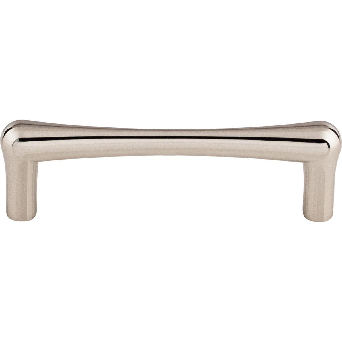 Top Knobs TK763PN: 3-3/4" cc Brookline Round Bar Cabinet Pull - Polished Nickel