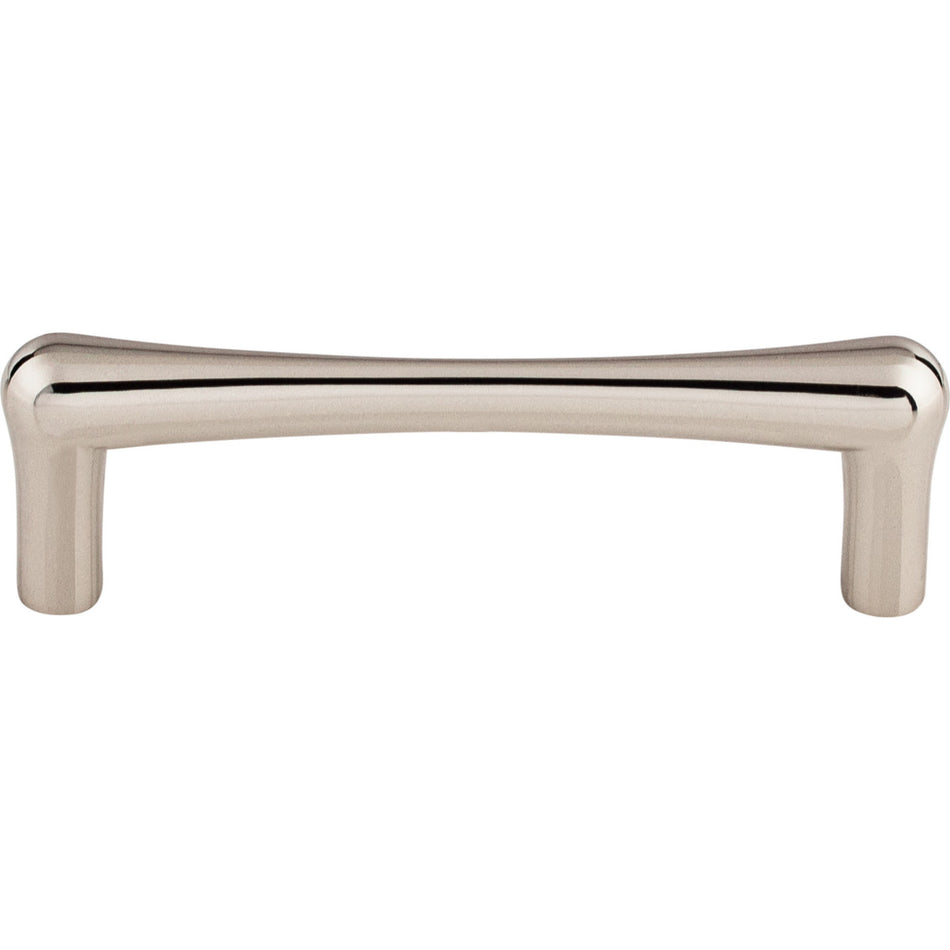 Top Knobs TK763PN: 3-3/4" cc Brookline Round Bar Cabinet Pull - Polished Nickel