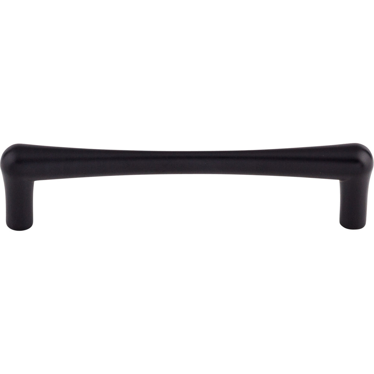 Top Knobs TK764BLK: 5-1/16" cc Brookline Round Bar Cabinet Pull - Flat Black