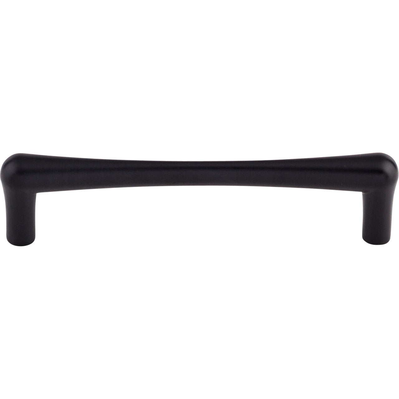Top Knobs TK764BLK: 5-1/16" cc Brookline Round Bar Cabinet Pull - Flat Black