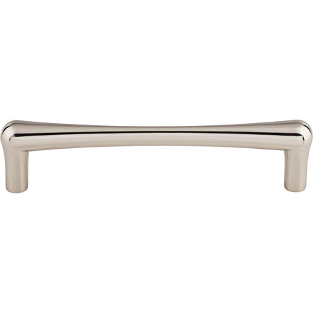 Top Knobs TK764PN: 5-1/16" cc Brookline Round Bar Cabinet Pull - Polished Nickel
