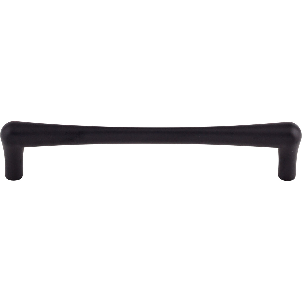 Top Knobs TK765BLK: 6-5/16" cc Brookline Round Bar Cabinet Pull - Flat Black