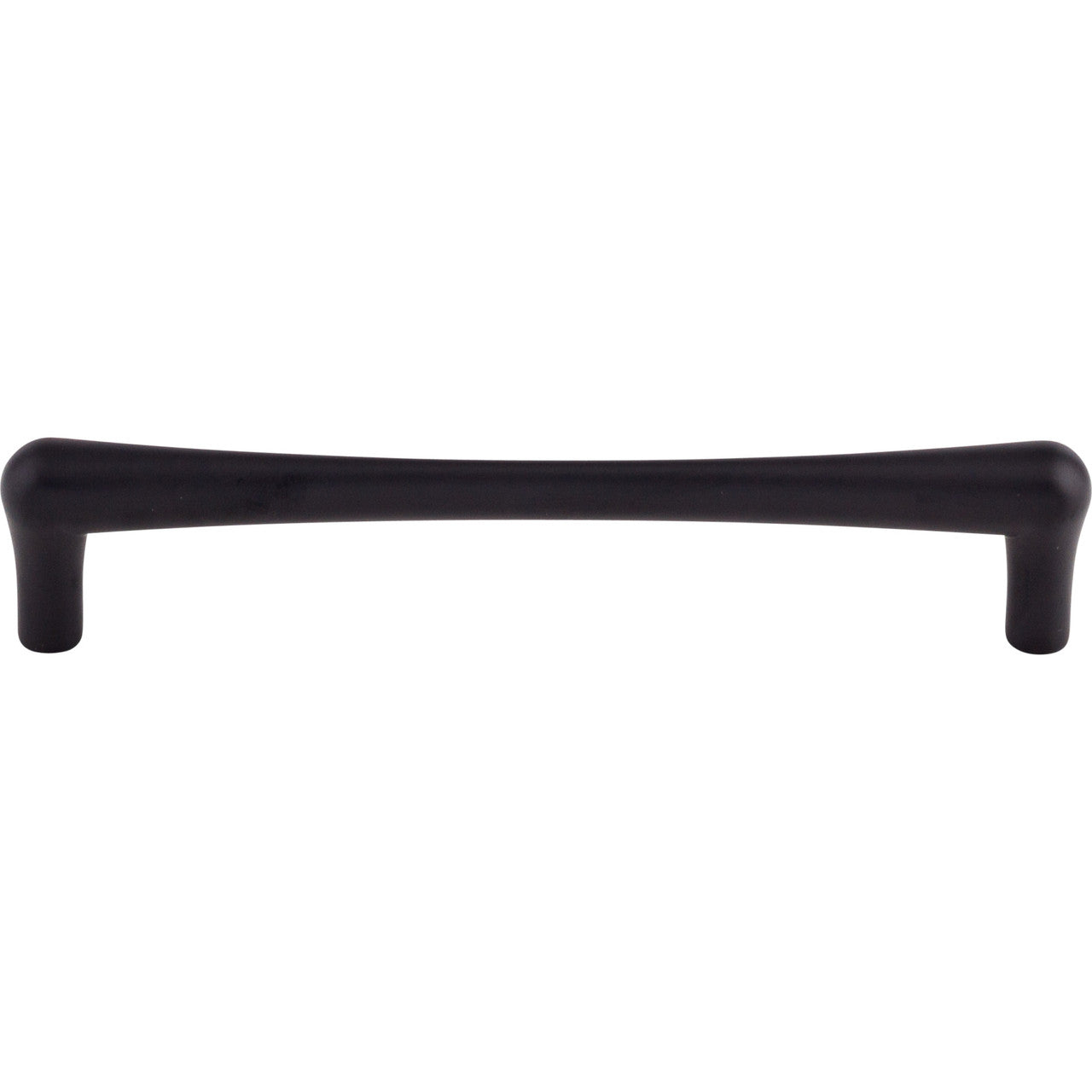 Top Knobs TK765BLK: 6-5/16" cc Brookline Round Bar Cabinet Pull - Flat Black