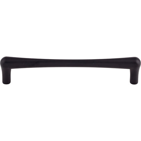 Top Knobs TK765BLK: 6-5/16" cc Brookline Round Bar Cabinet Pull - Flat Black