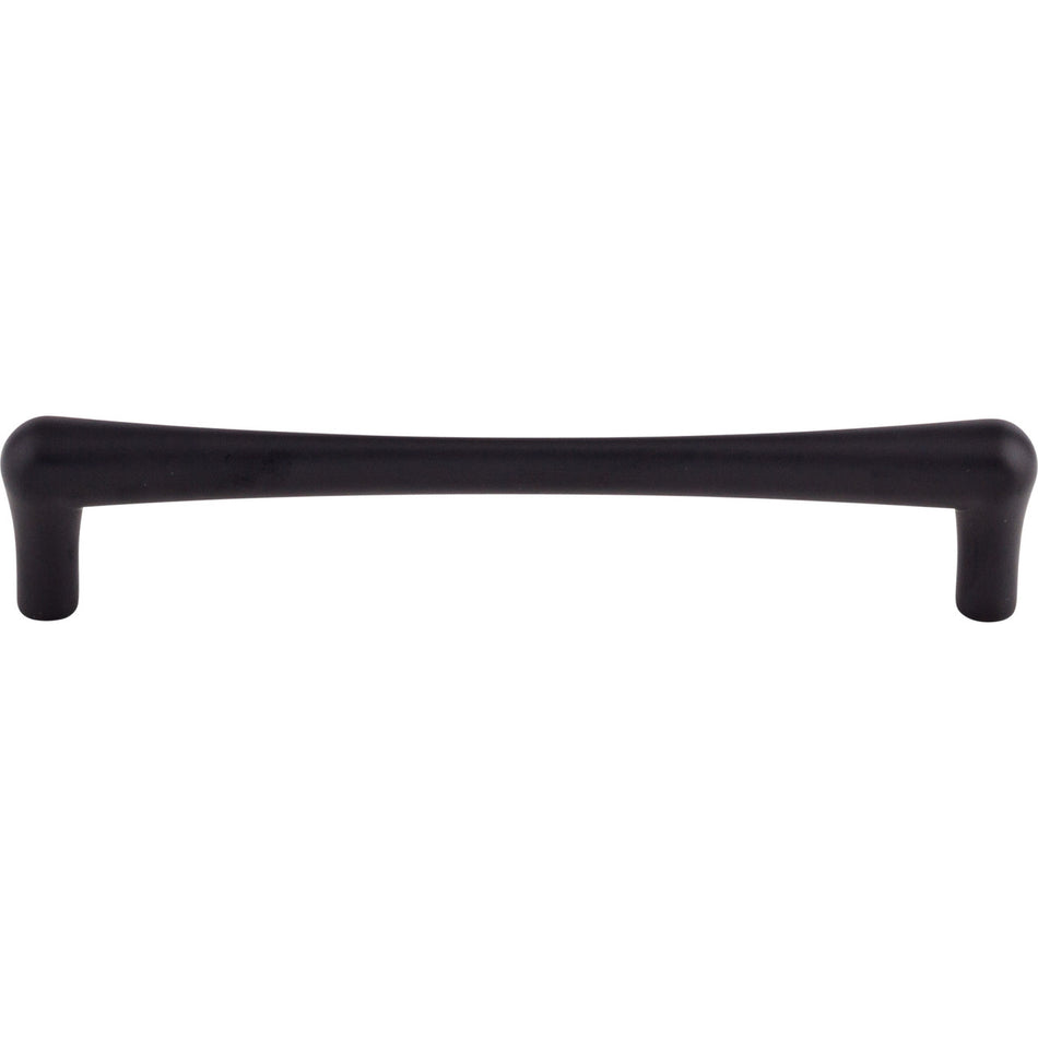 Top Knobs TK765BLK: 6-5/16" cc Brookline Round Bar Cabinet Pull - Flat Black