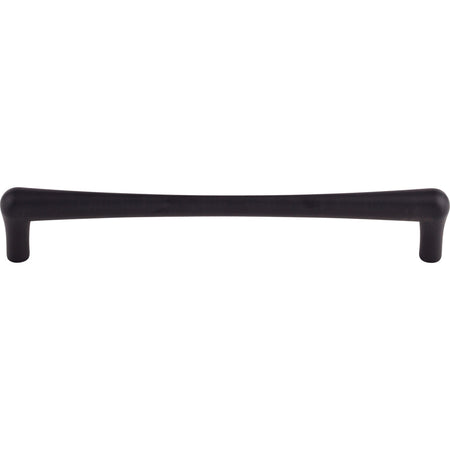 Top Knobs TK766BLK: 7-9/16" cc Brookline Round Bar Cabinet Pull - Flat Black