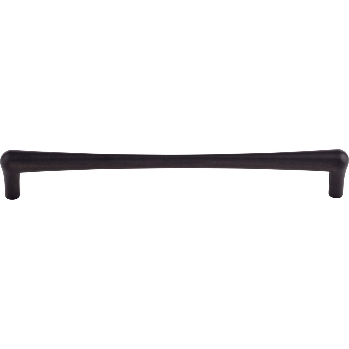Top Knobs TK767BLK: 9" cc Brookline Round Bar Cabinet Pull - Flat Black