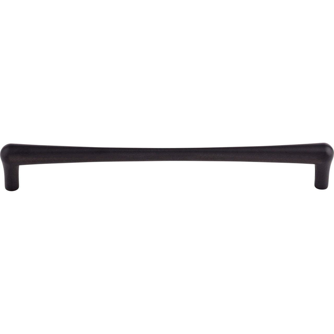 Top Knobs TK767BLK: 9" cc Brookline Round Bar Cabinet Pull - Flat Black