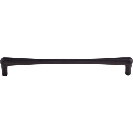 Top Knobs TK767BLK: 9" cc Brookline Round Bar Cabinet Pull - Flat Black