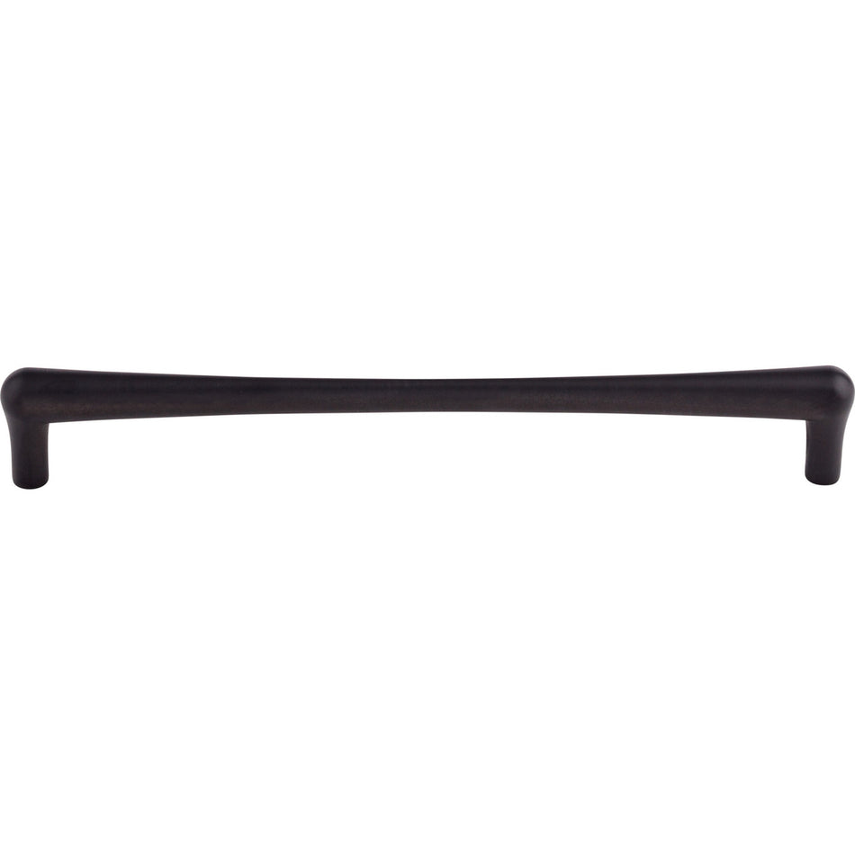 Top Knobs TK767BLK: 9" cc Brookline Round Bar Cabinet Pull - Flat Black