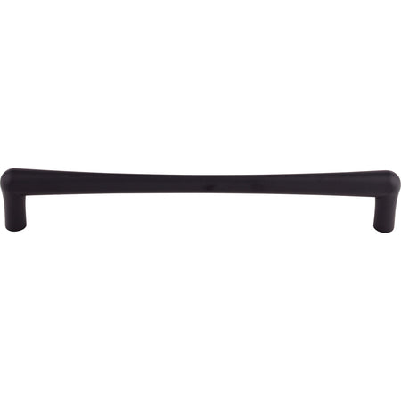 Top Knobs TK769BLK: 12" cc Brookline Round Bar Appliance Pull - Flat Black