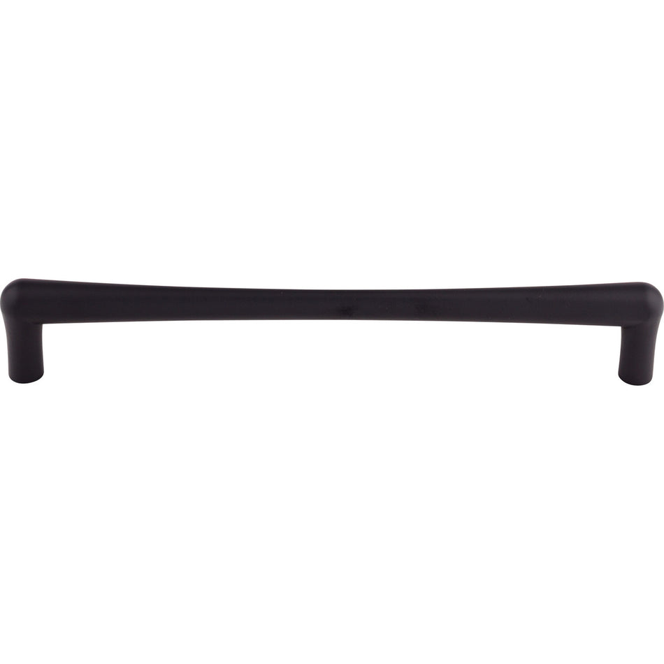 Top Knobs TK769BLK: 12" cc Brookline Round Bar Appliance Pull - Flat Black