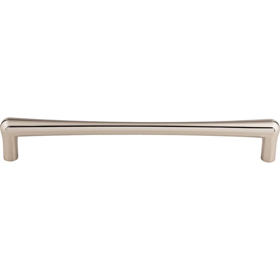 Top Knobs TK769PN: 12" cc Brookline Round Bar Appliance Pull - Polished Nickel