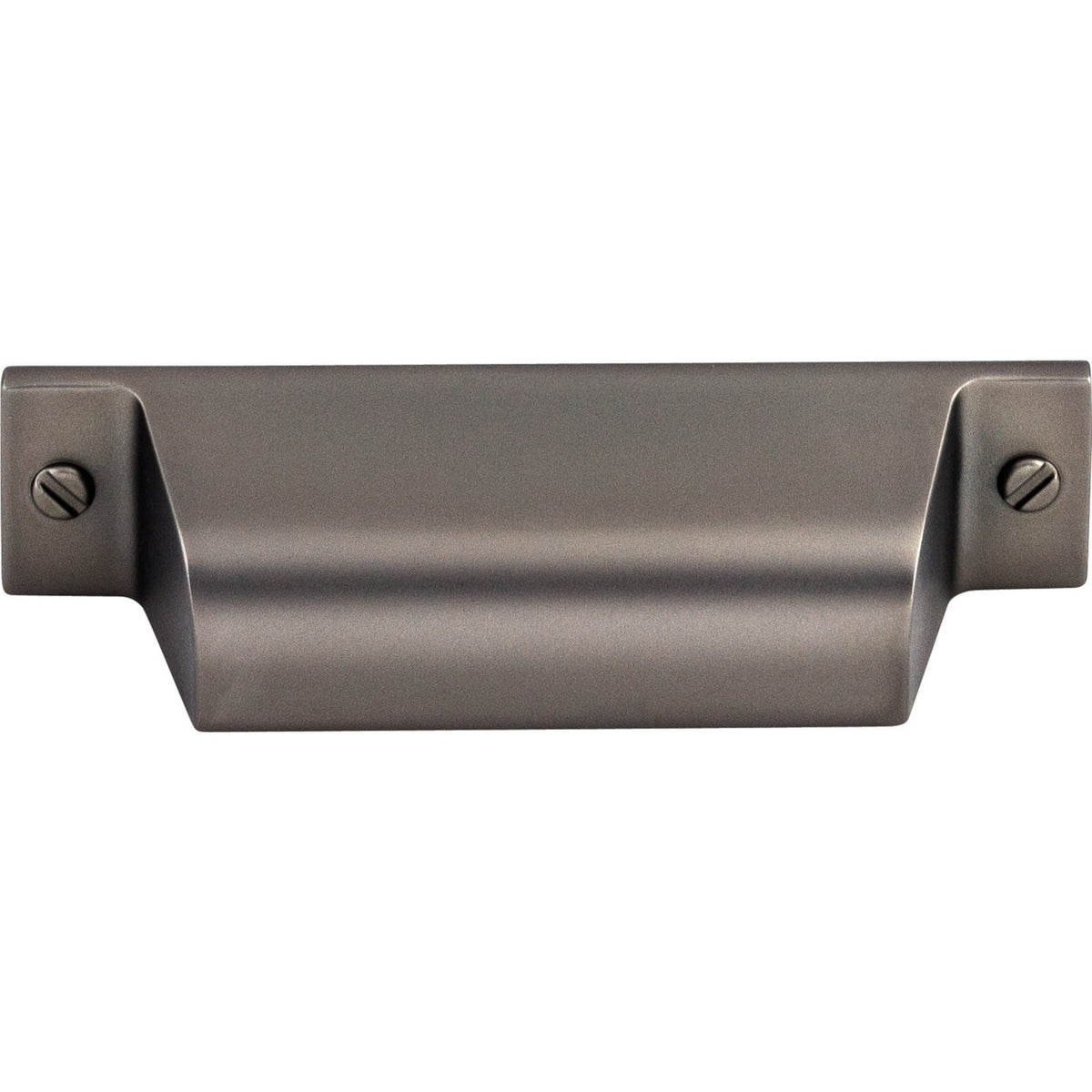 Top Knobs TK772AG: 2-3/4" cc Channing Cup Cabinet Pull - Ash Gray