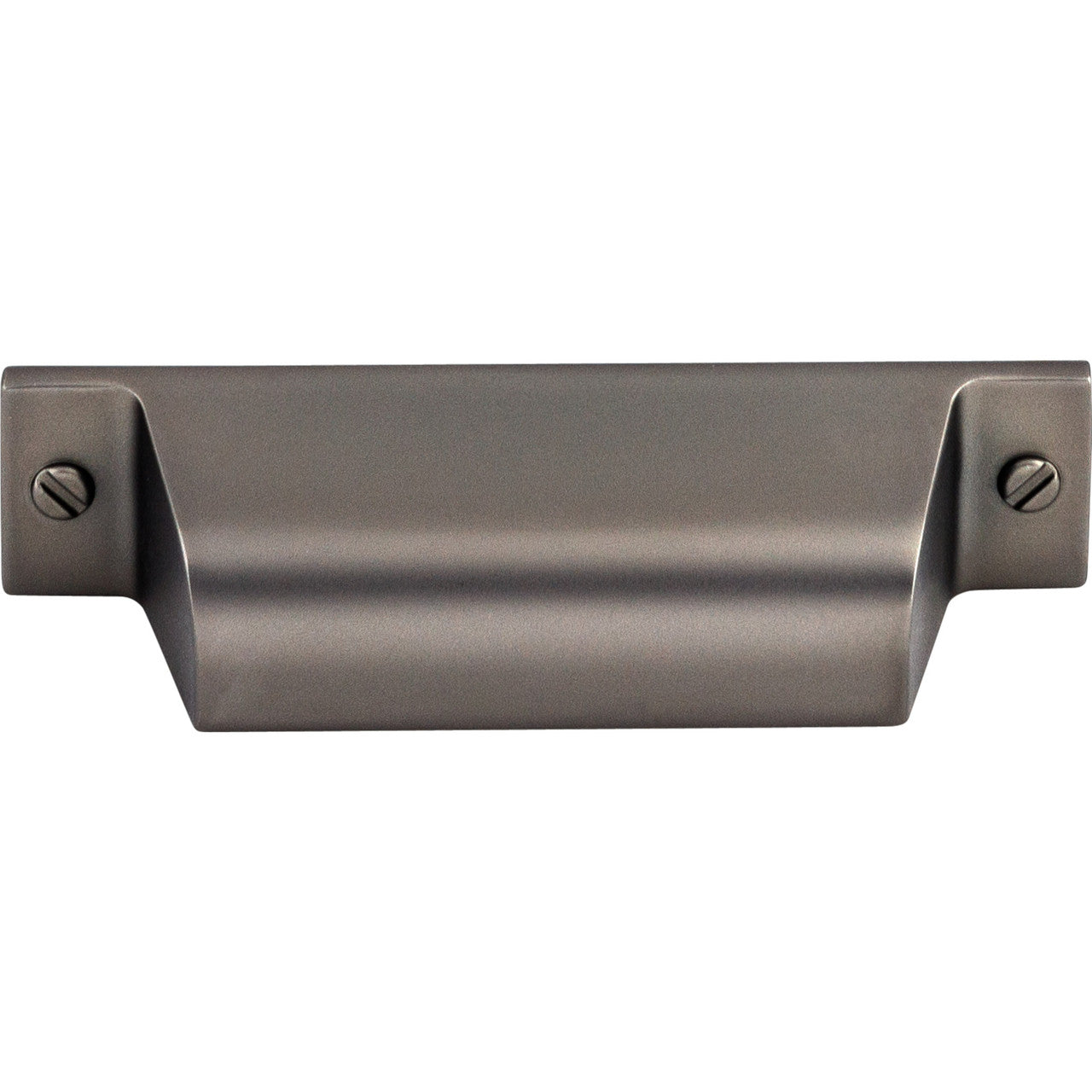 Top Knobs TK772AG: 2-3/4" cc Channing Cup Cabinet Pull - Ash Gray