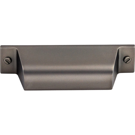 Top Knobs TK772AG: 2-3/4" cc Channing Cup Cabinet Pull - Ash Gray