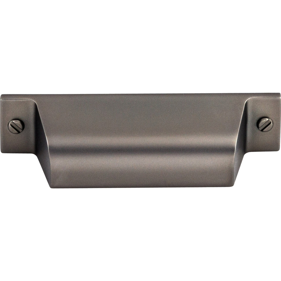 Top Knobs TK772AG: 2-3/4" cc Channing Cup Cabinet Pull - Ash Gray