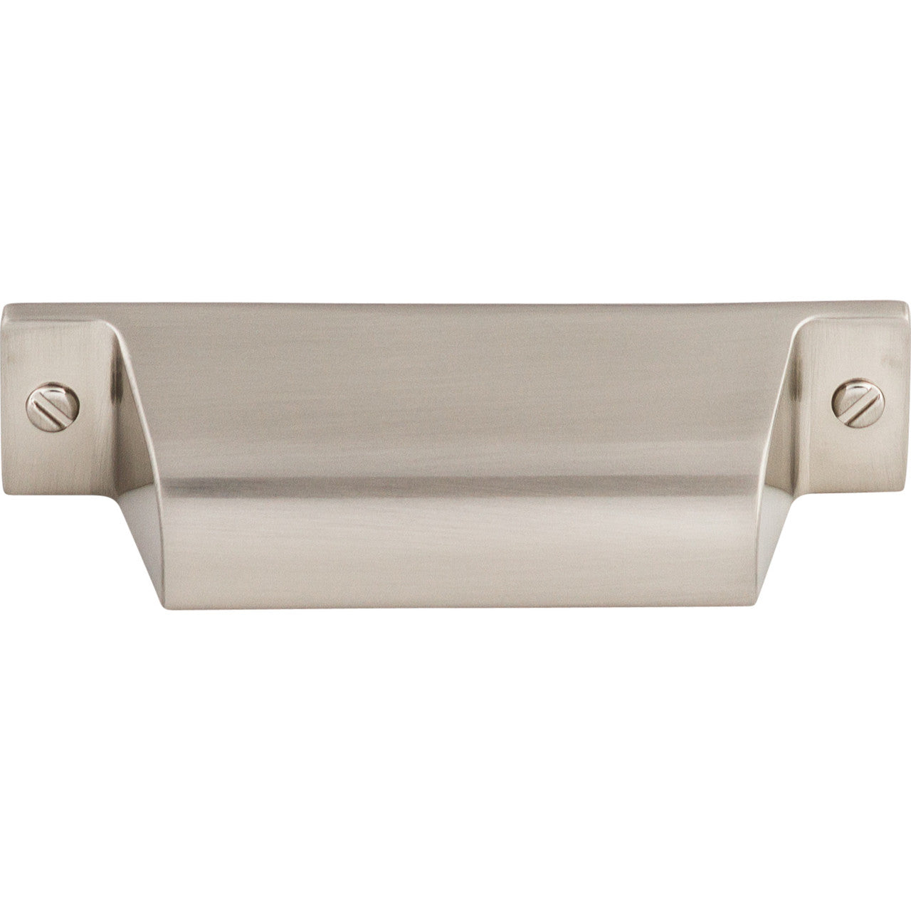 Top Knobs TK772BSN: 2-3/4" cc Channing Cup Cabinet Pull - Brushed Satin Nickel