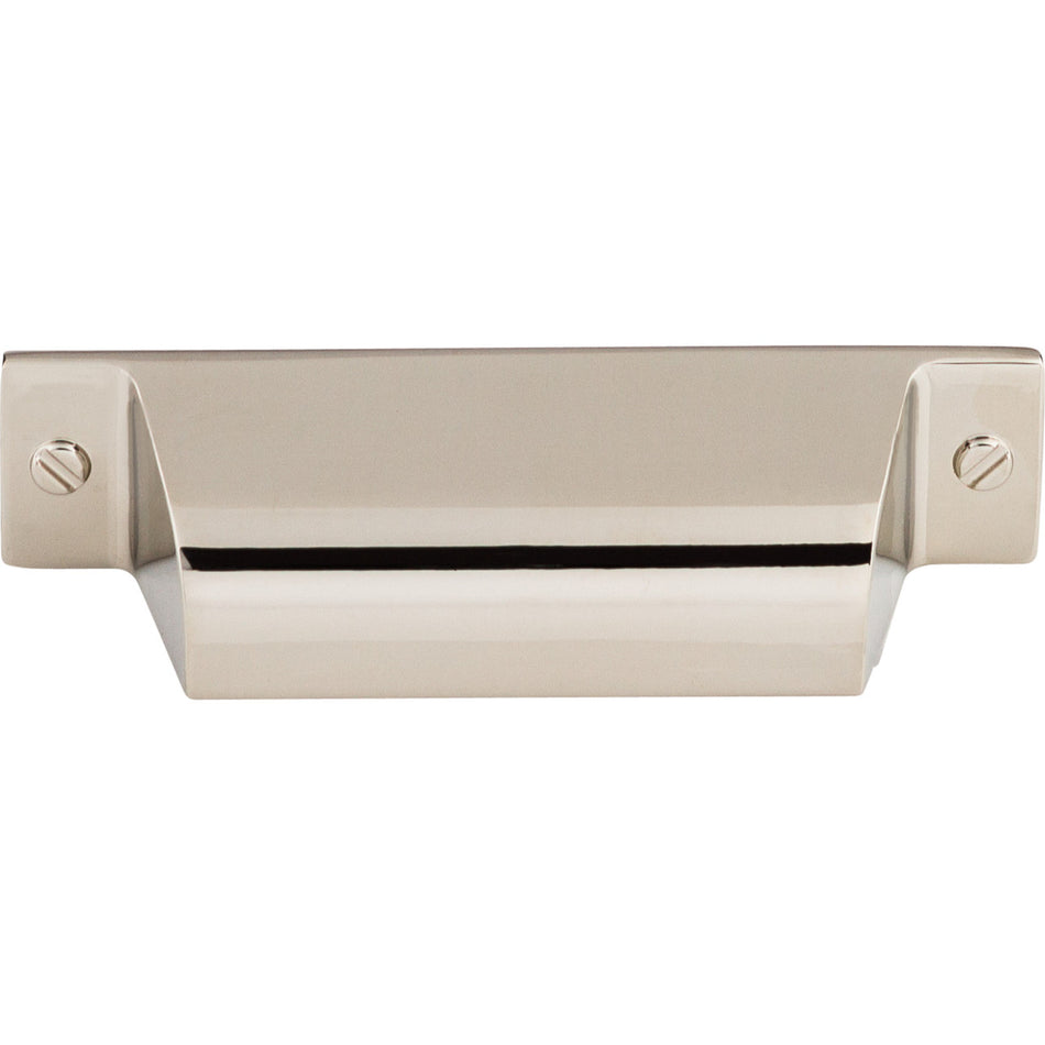 Top Knobs TK772PN: 2-3/4" cc Channing Cup Cabinet Pull - Polished Nickel