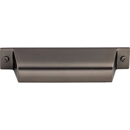 Top Knobs TK773AG: 3-3/4" cc Channing Cup Cabinet Pull - Ash Gray