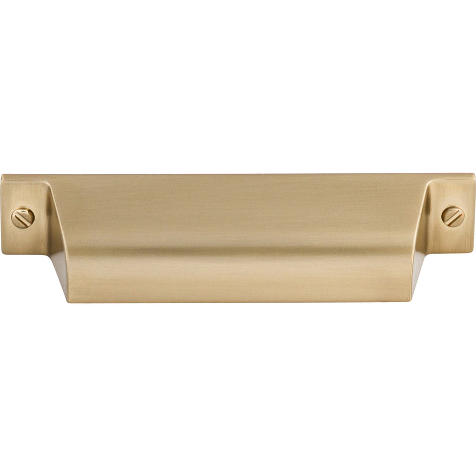 Top Knobs TK773HB: 3-3/4" cc Channing Cup Cabinet Pull - Honey Bronze
