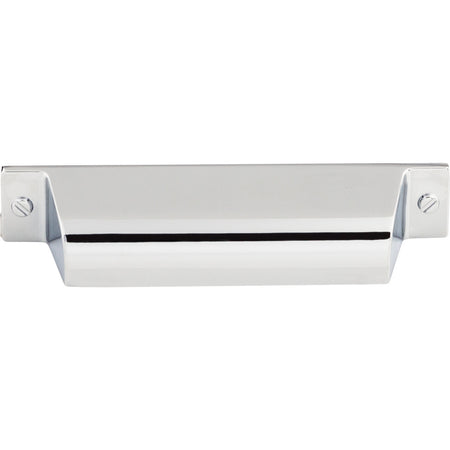 Top Knobs TK773PC: 3-3/4" cc Channing Cup Cabinet Pull - Polished Chrome