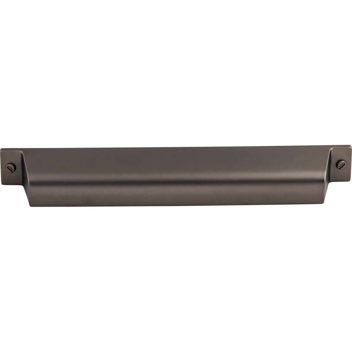 Top Knobs TK775AG: 7" cc Channing Cup Cabinet Pull - Ash Gray