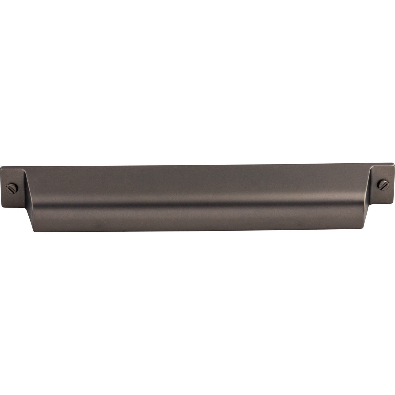 Top Knobs TK775AG: 7" cc Channing Cup Cabinet Pull - Ash Gray