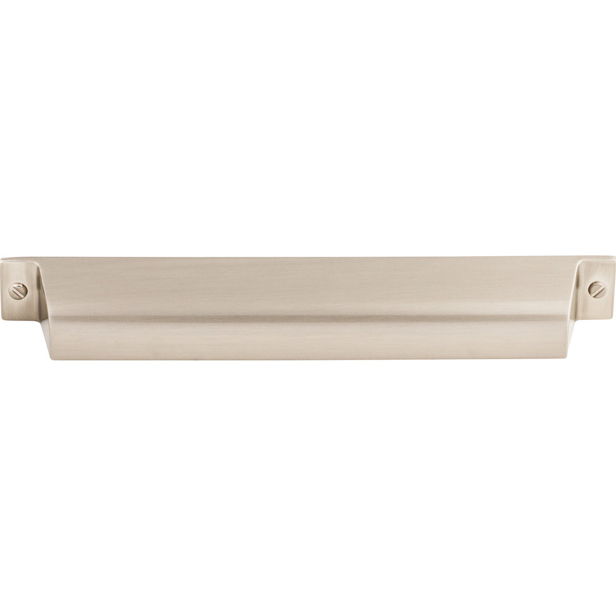 Top Knobs TK775BSN: 7" cc Channing Cup Cabinet Pull - Brushed Satin Nickel