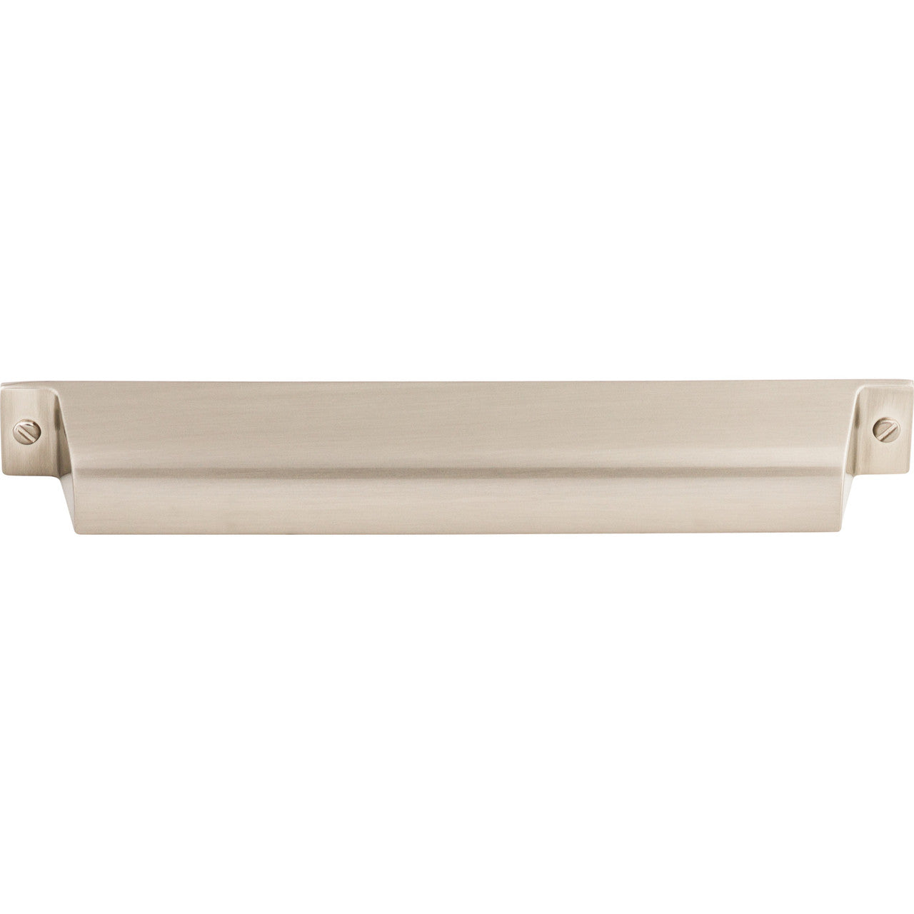 Top Knobs TK775BSN: 7" cc Channing Cup Cabinet Pull - Brushed Satin Nickel