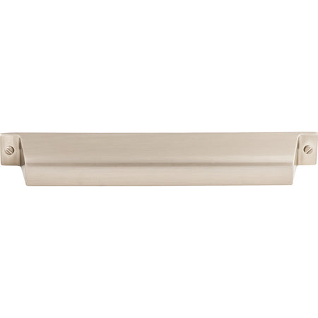 Top Knobs TK775BSN: 7" cc Channing Cup Cabinet Pull - Brushed Satin Nickel