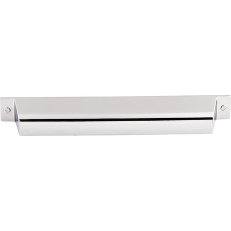 Top Knobs TK775PC: 7" cc Channing Cup Cabinet Pull - Polished Chrome