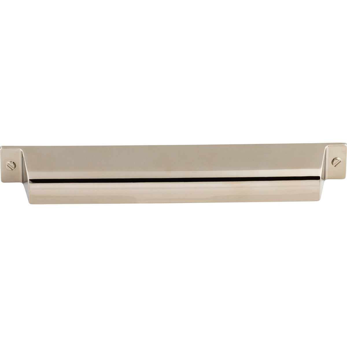 Top Knobs TK775PN: 7" cc Channing Cup Cabinet Pull - Polished Nickel
