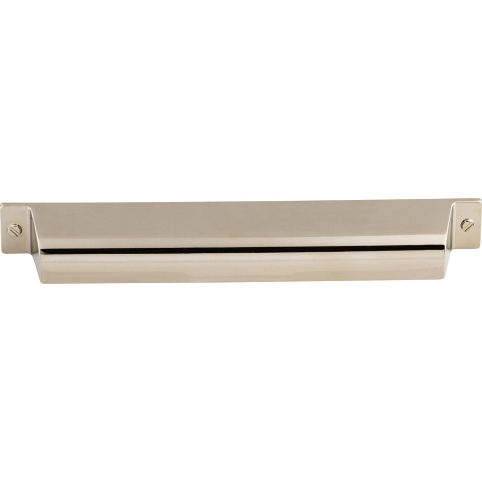 Top Knobs TK775PN: 7" cc Channing Cup Cabinet Pull - Polished Nickel