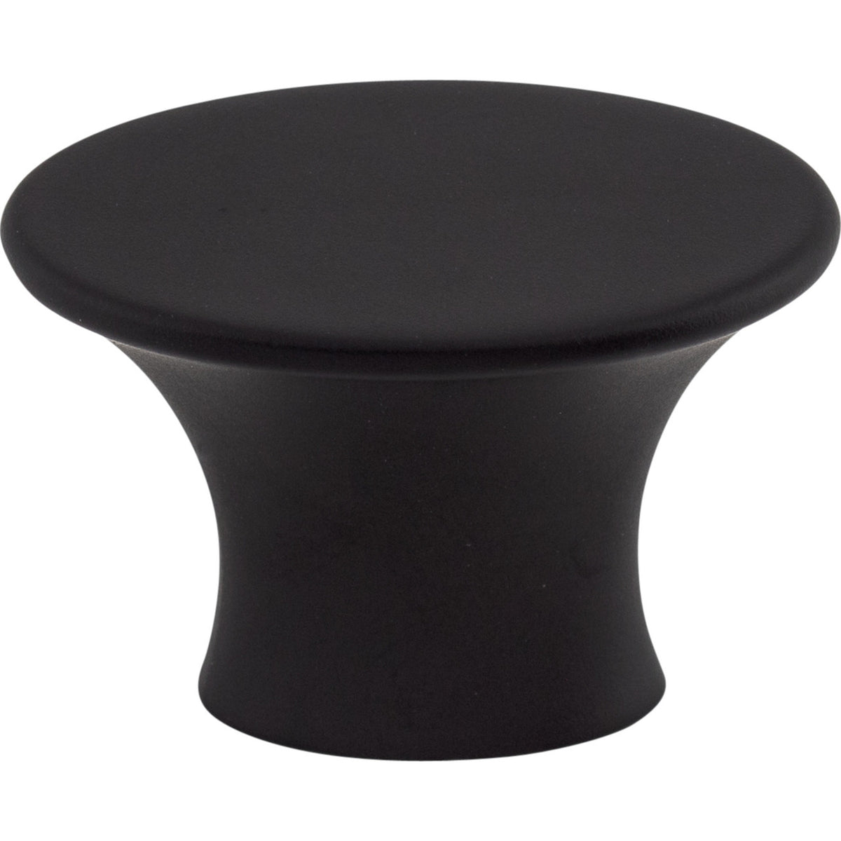 Top Knobs TK780BLK: 1-5/16" Edgewater Oval Cabinet Knob - Flat Black