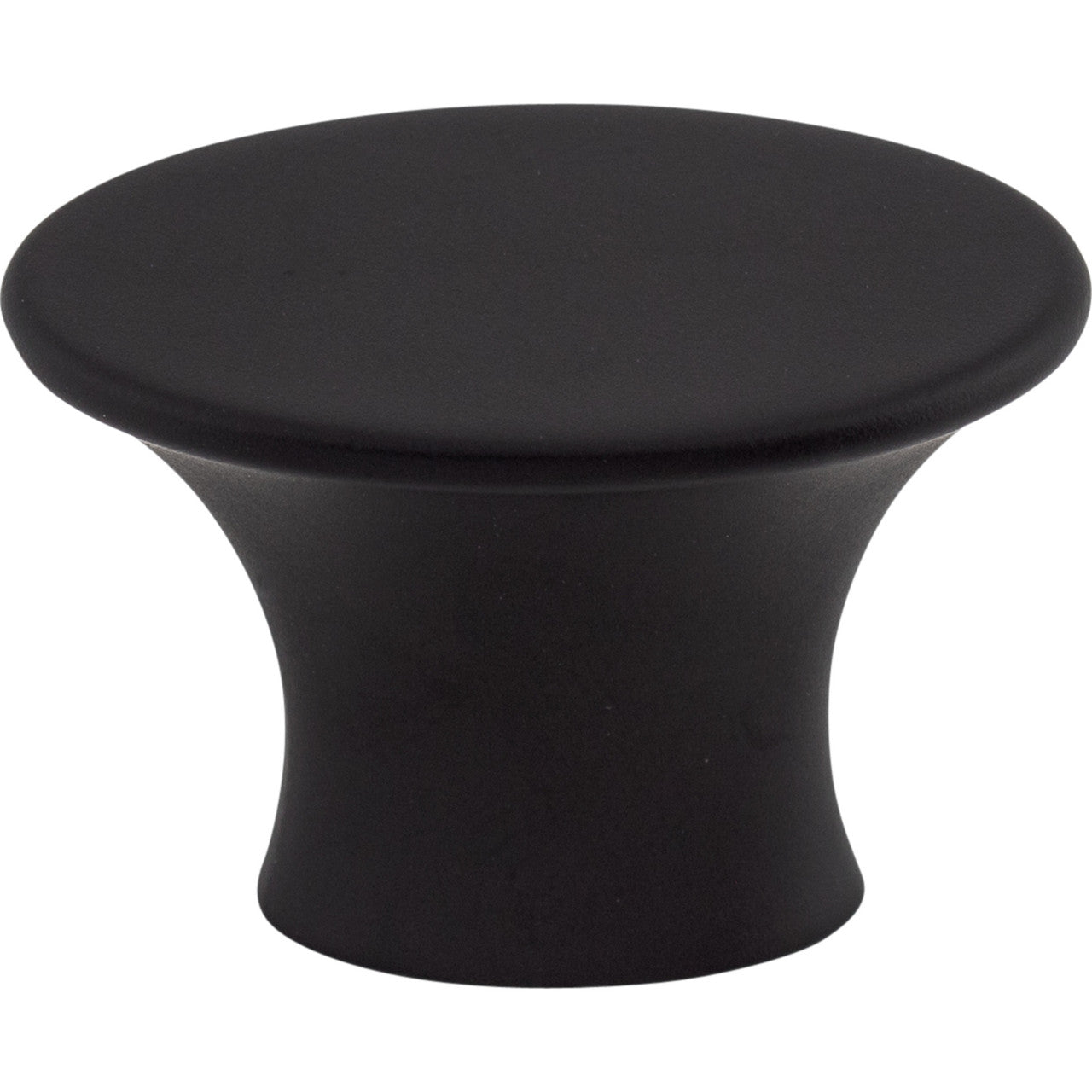 Top Knobs TK780BLK: 1-5/16" Edgewater Oval Cabinet Knob - Flat Black