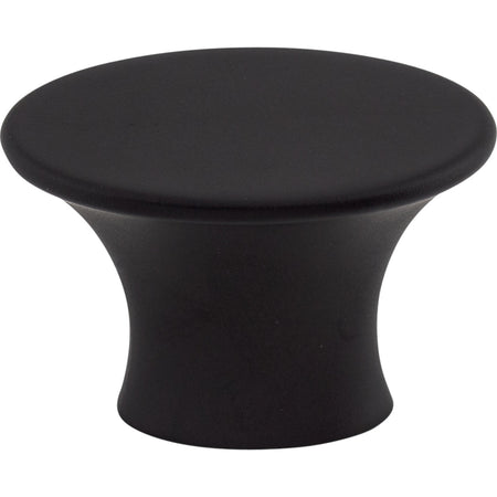 Top Knobs TK780BLK: 1-5/16" Edgewater Oval Cabinet Knob - Flat Black