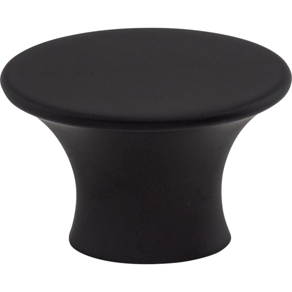 Top Knobs TK780BLK: 1-5/16" Edgewater Oval Cabinet Knob - Flat Black