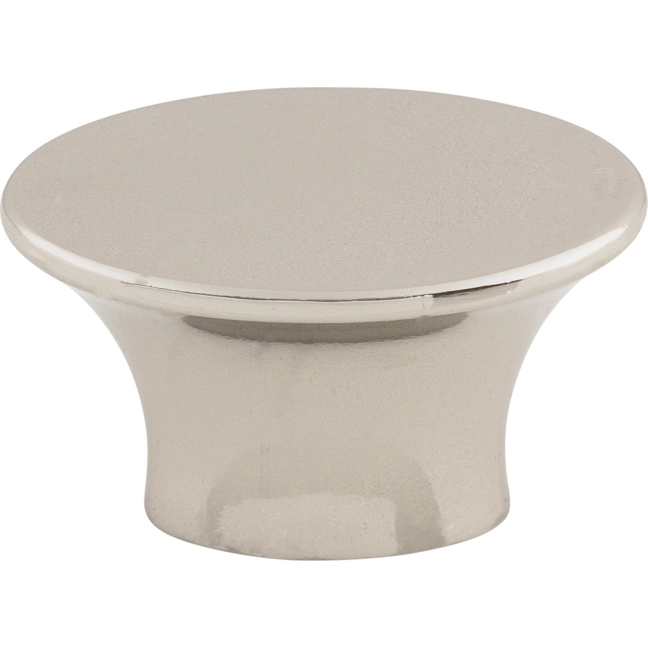 Top Knobs TK781PN: 1-1/2" Edgewater Round Cabinet Knob - Polished Nickel