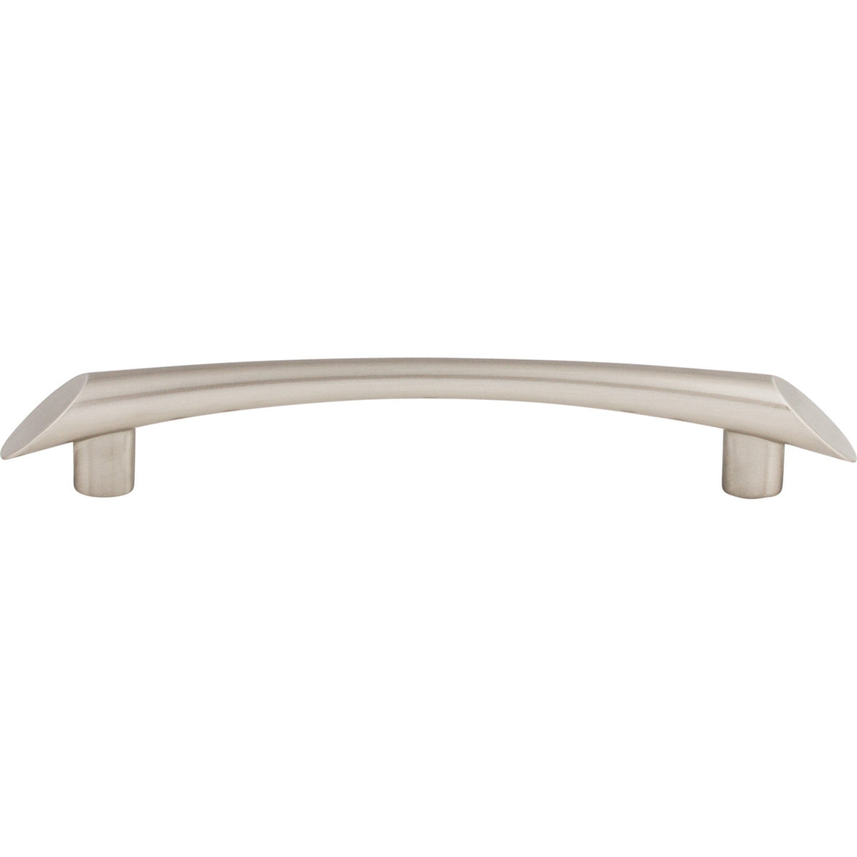 Top Knobs TK783BSN: 5-1/16" cc Edgewater Curved Bar Cabinet Pull - Brushed Satin Nickel
