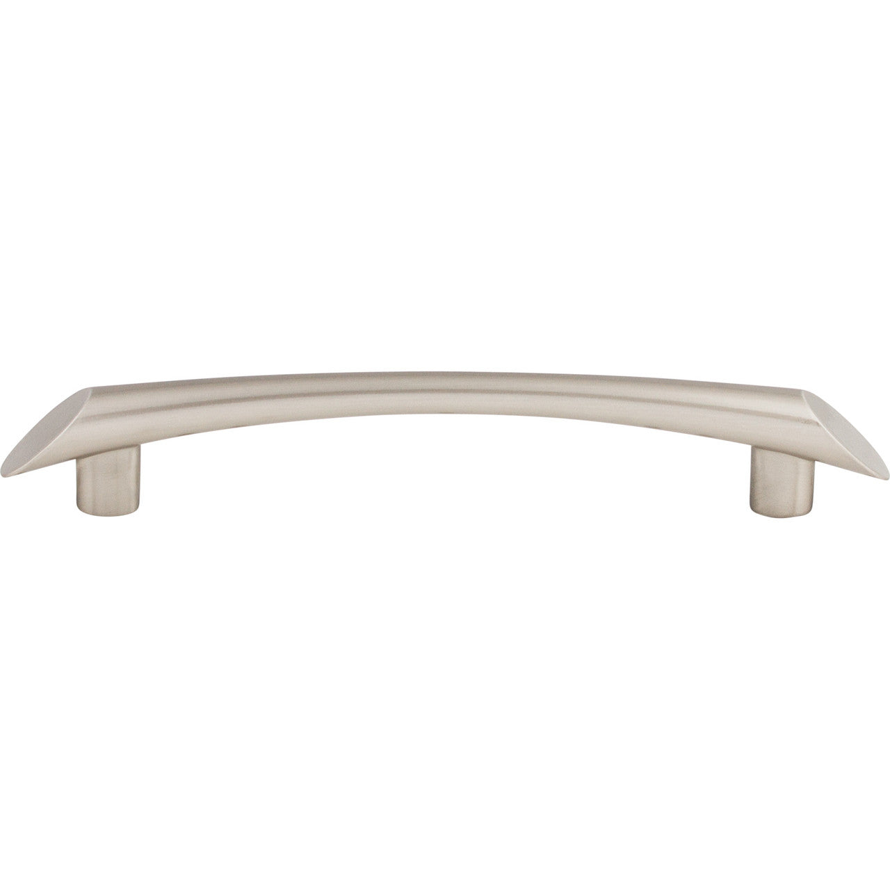 Top Knobs TK783BSN: 5-1/16" cc Edgewater Curved Bar Cabinet Pull - Brushed Satin Nickel