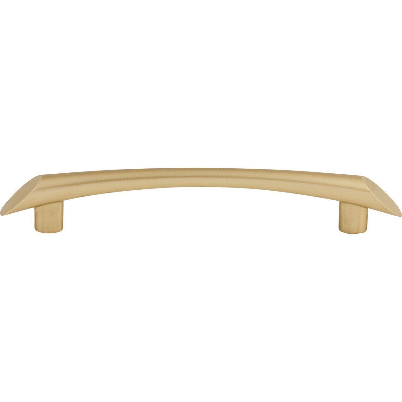 Top Knobs TK783HB: 5-1/16" cc Edgewater Curved Bar Cabinet Pull - Honey Bronze