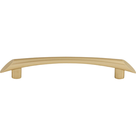 Top Knobs TK783HB: 5-1/16" cc Edgewater Curved Bar Cabinet Pull - Honey Bronze