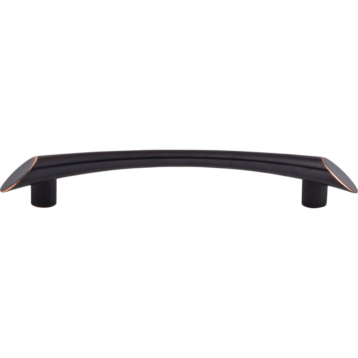 Top Knobs TK783TB: 5-1/16" cc Edgewater Curved Bar Cabinet Pull - Tuscan Bronze