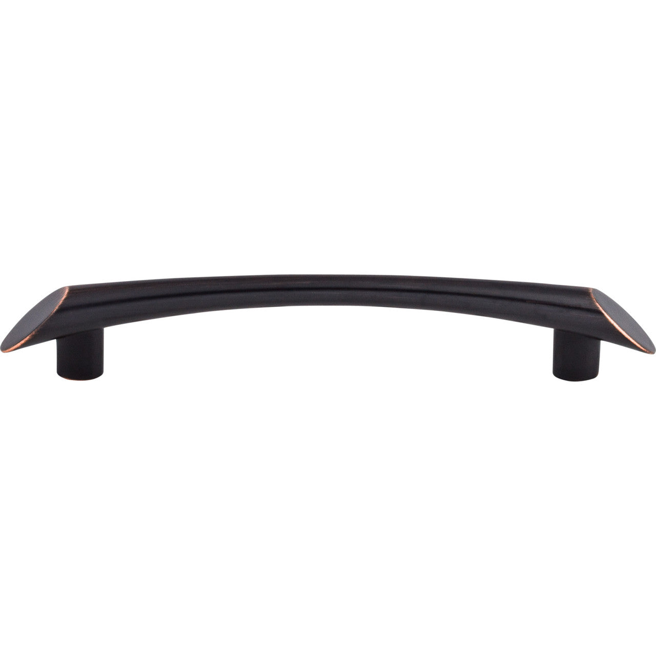Top Knobs TK783TB: 5-1/16" cc Edgewater Curved Bar Cabinet Pull - Tuscan Bronze