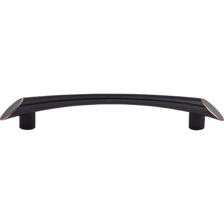 Top Knobs TK783TB: 5-1/16" cc Edgewater Curved Bar Cabinet Pull - Tuscan Bronze