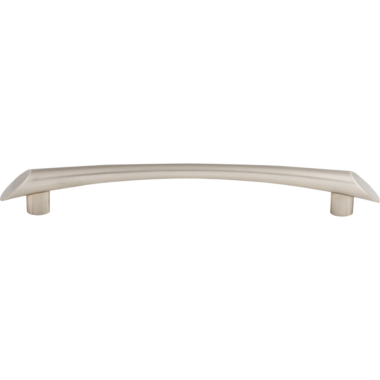 Top Knobs TK784BSN: 6-5/16" cc Edgewater Curved Bar Cabinet Pull - Brushed Satin Nickel